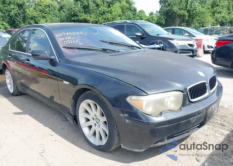 2005 BMW 745I I z USA, uszkodzony, nr VIN WBAGL63545DP75723